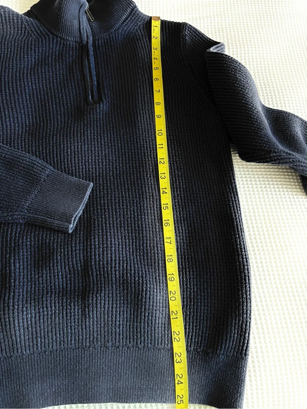 GAP Men's Ribbed Quarter-Zip Sweater - Black